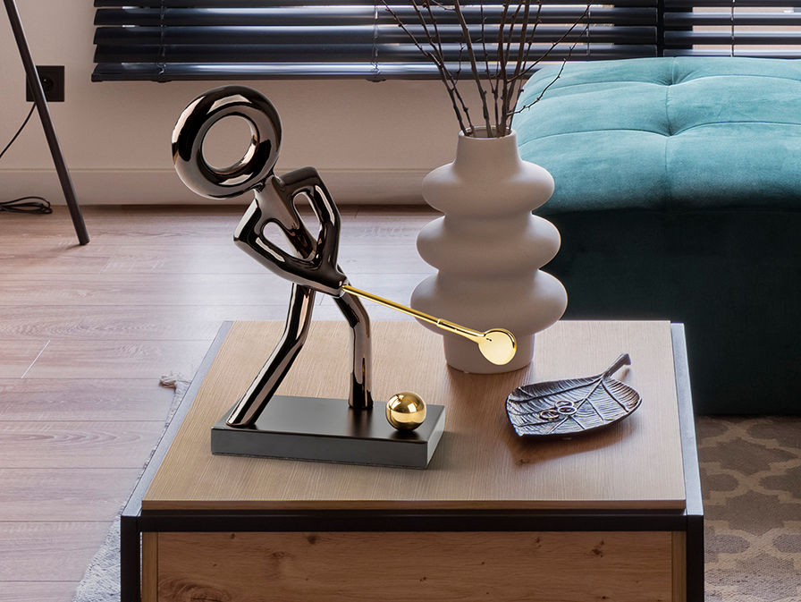 GOLF - FIGURINE - BLACK/GOLDEN