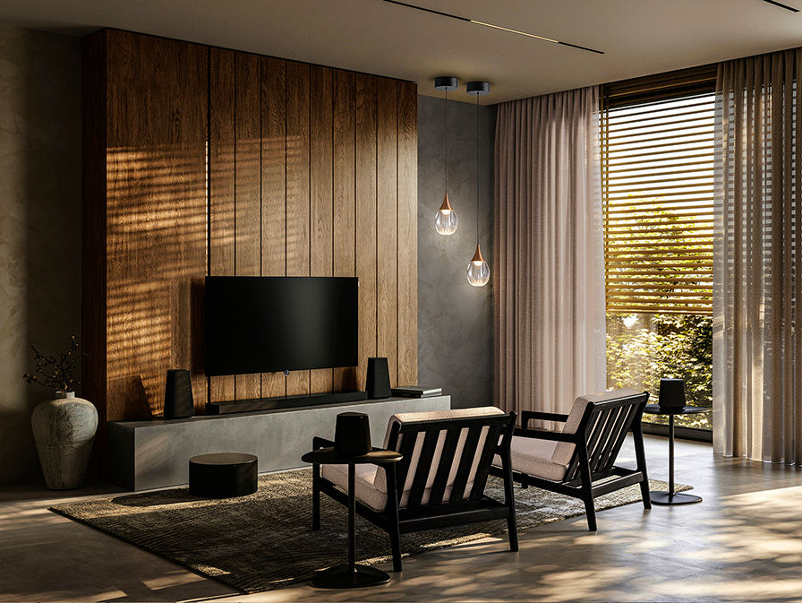 CORINA - LAMP 1L BLACK-COPPER