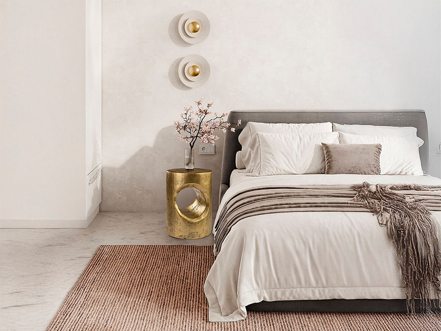 Hole - Golden Side Table