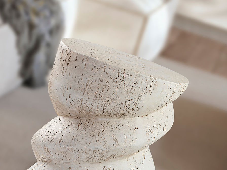 SALOMON - WHITE SIDE TABLE