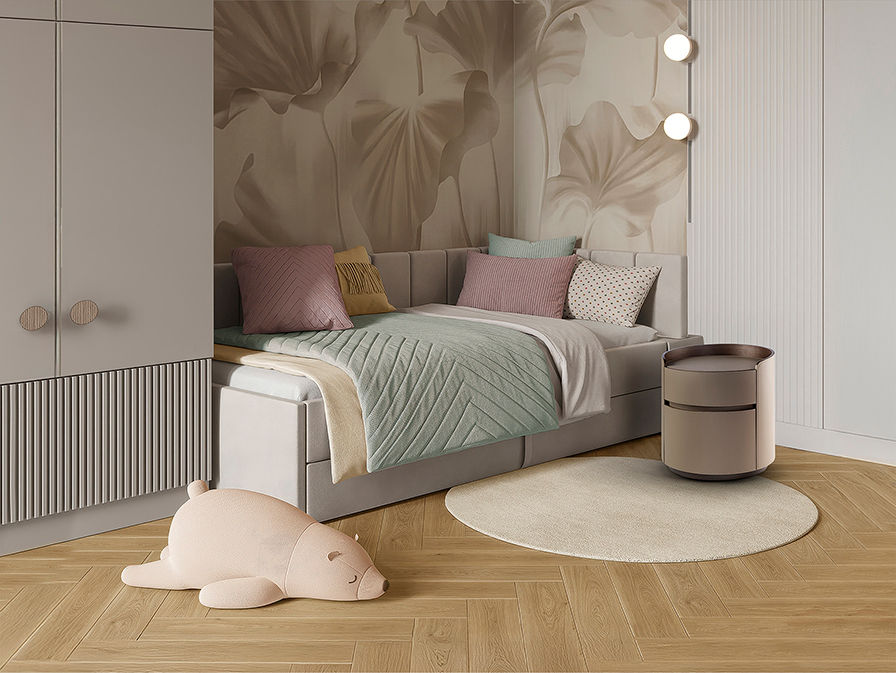 CIRZE- NIGHT TABLE- BEIGE