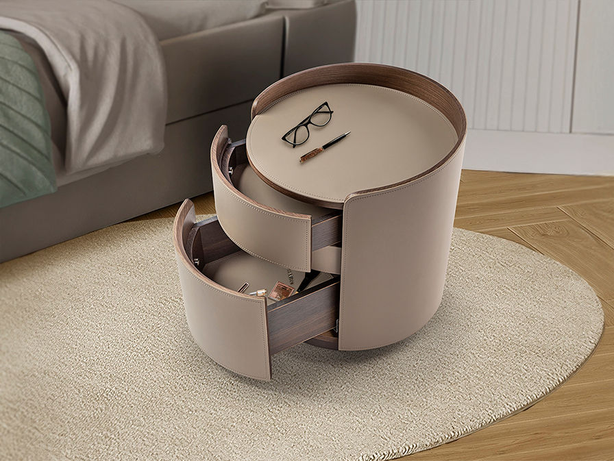 CIRZE- NIGHT TABLE- BEIGE