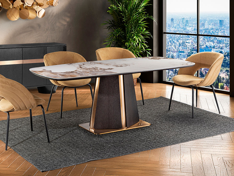Luca 200 Dining Table in Dark Oak