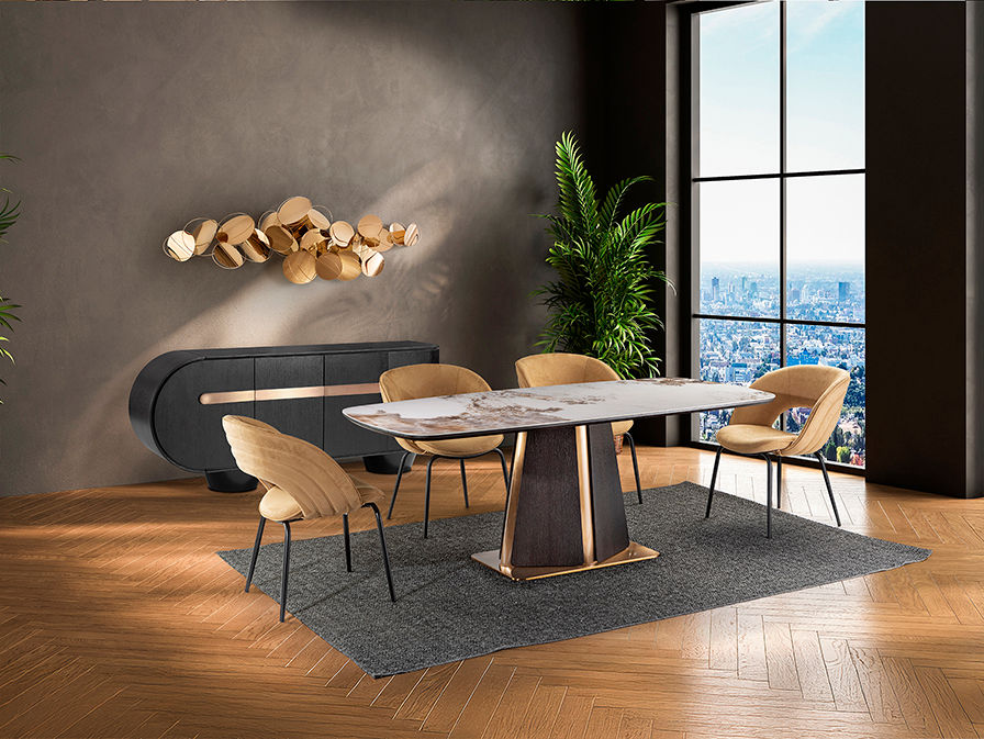Luca 200 Dining Table in Dark Oak