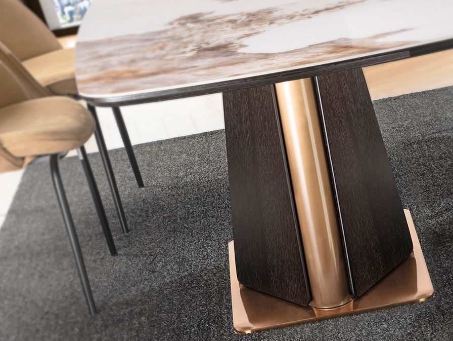 Luca 200 Dining Table in Dark Oak
