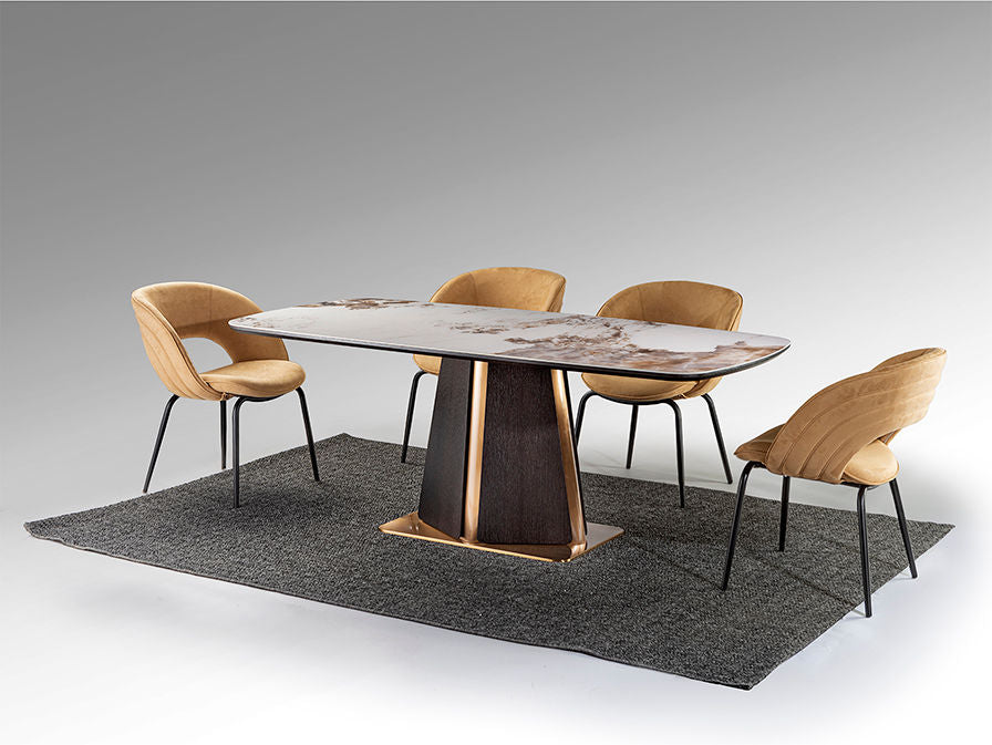 Luca 200 Dining Table in Dark Oak