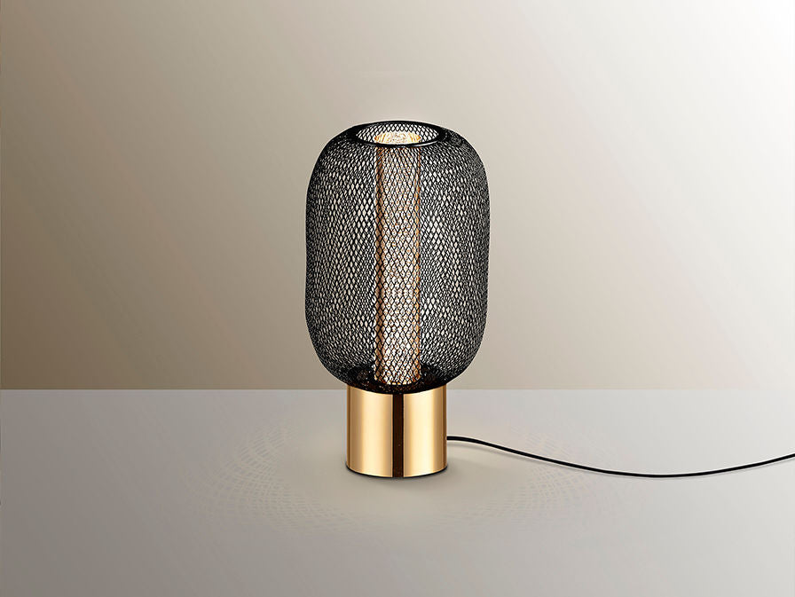 ·MICRON· TABLE LAMP, 1L., GOLD/BLACK