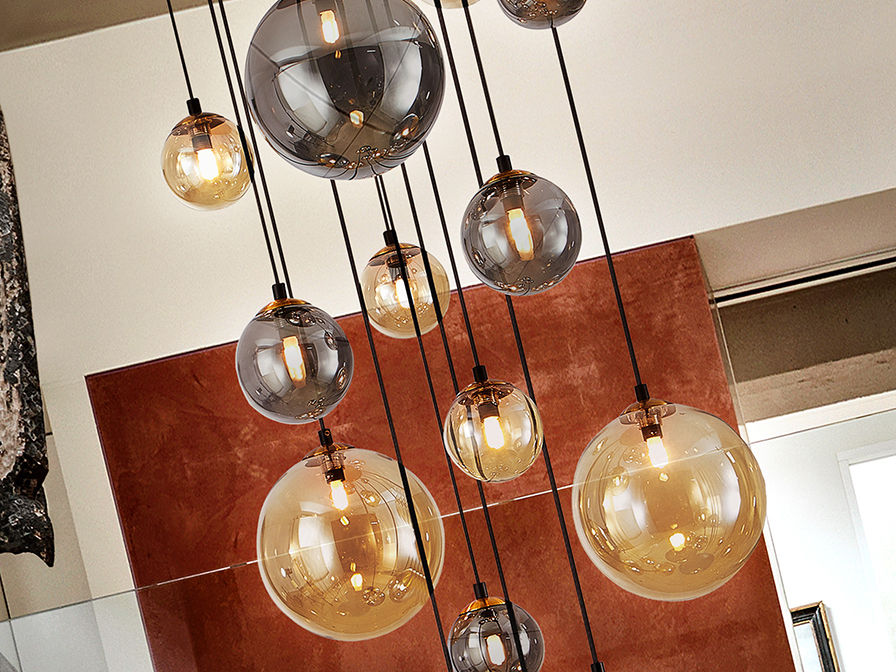 DARK - LAMP 14L BLACK-BRASS