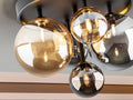 Dark Ceiling Lamp 5 Lights Black-Brass 439244