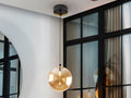 ·DARK· LAMP 1L 20D, BLACK-BRASS