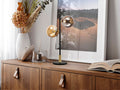 DARK - BLACK-BRASS TABLE LAMP 2L