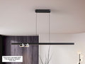 NURIA- LAMP 3L BLACK/CHROME