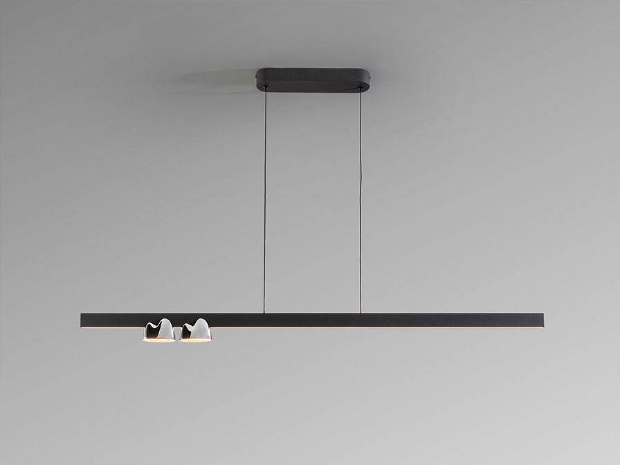NURIA- LAMP 3L BLACK/CHROME
