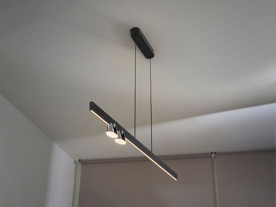 NURIA- LAMP 3L BLACK/CHROME