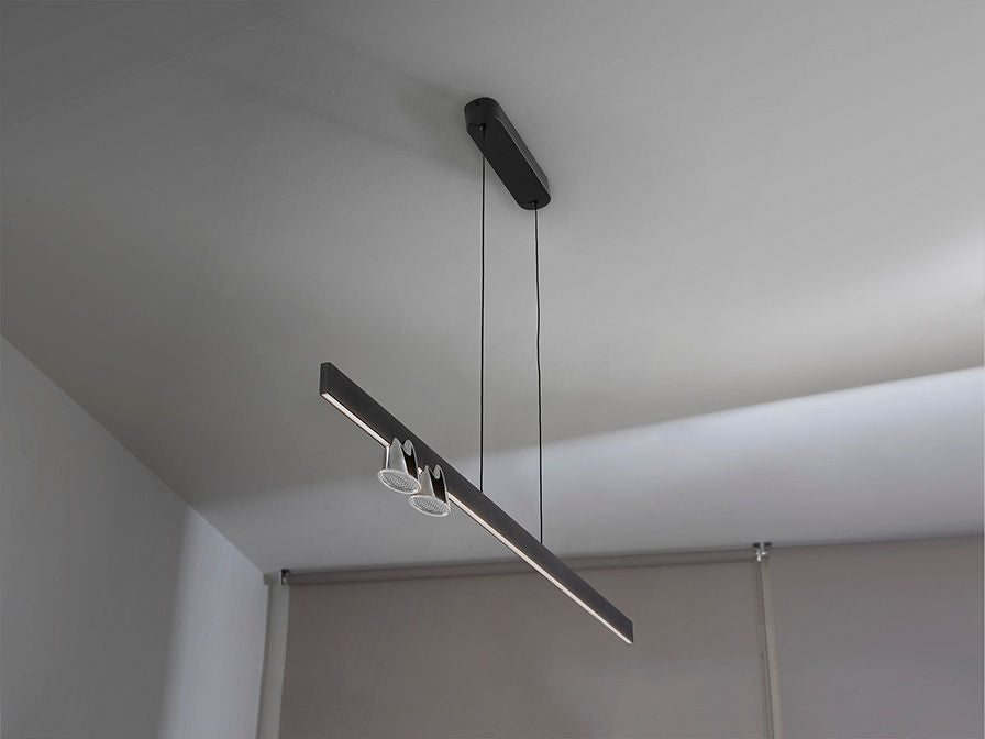 NURIA- LAMP 3L BLACK/CHROME