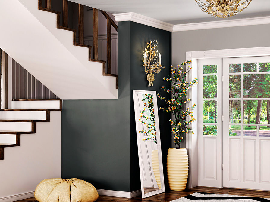 ·VERDI· WALL LAMP 2L, IVORY/GOLD