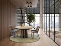SAMARA - DINING TABLE - TRAVERTINE/BROWN