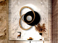 TRIO - WALL SCULPTURE - BLACK/ROSE GOLD