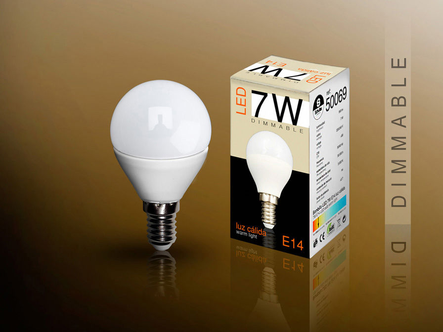 DIMMABLE LED BULB 3000K 7W E14
