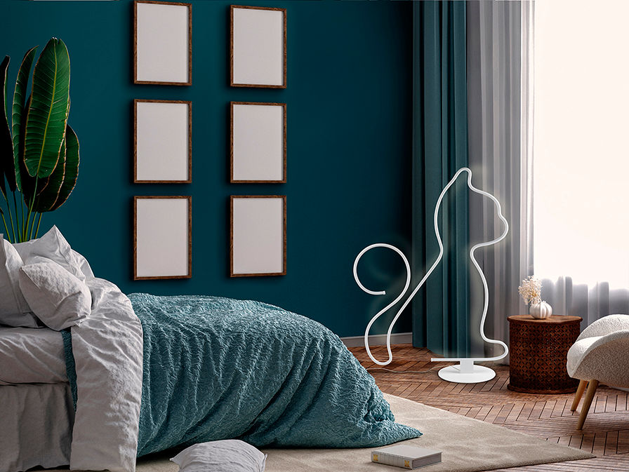 CAT - WHITE FLOOR LAMP