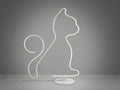 CAT - WHITE FLOOR LAMP