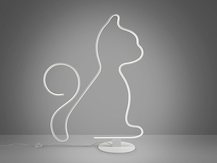 CAT - WHITE FLOOR LAMP