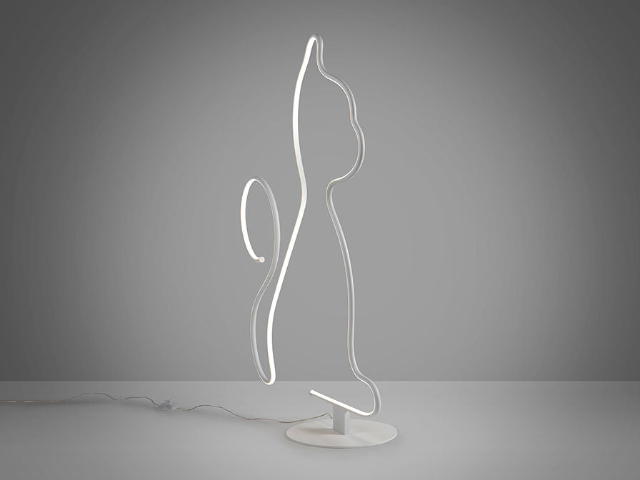 CAT - WHITE FLOOR LAMP