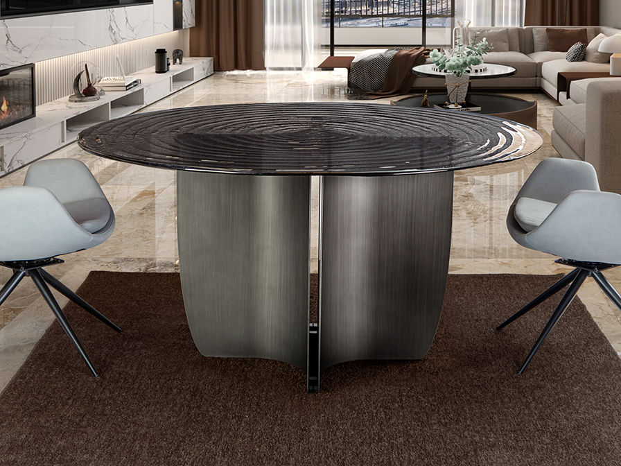 NIGHT - DINING TABLE 150D - LEAD