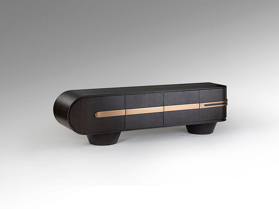 LUCA - TV CABINET DARK OAK