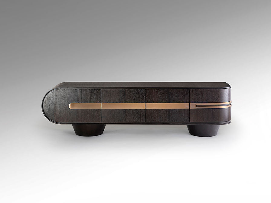 LUCA - TV CABINET DARK OAK