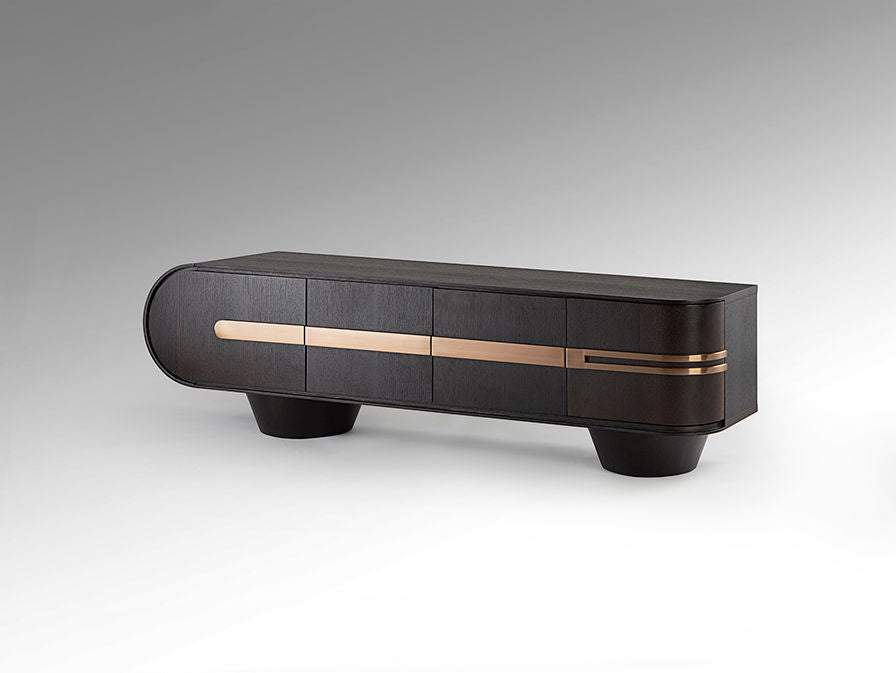 LUCA - TV CABINET DARK OAK