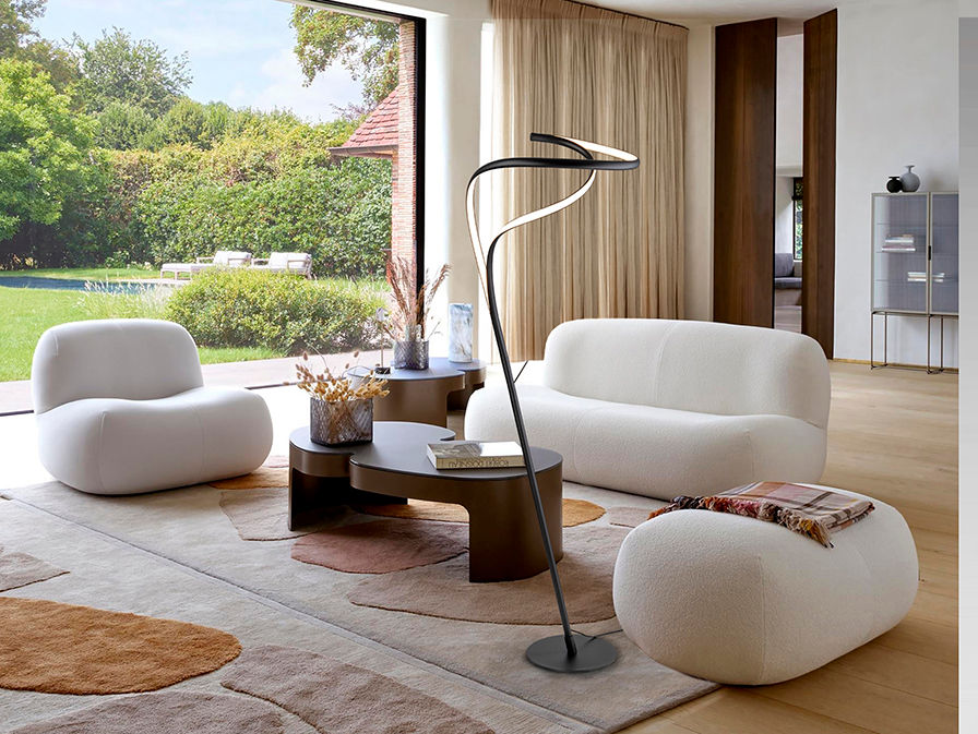 DANZA - BLACK FLOOR LAMP