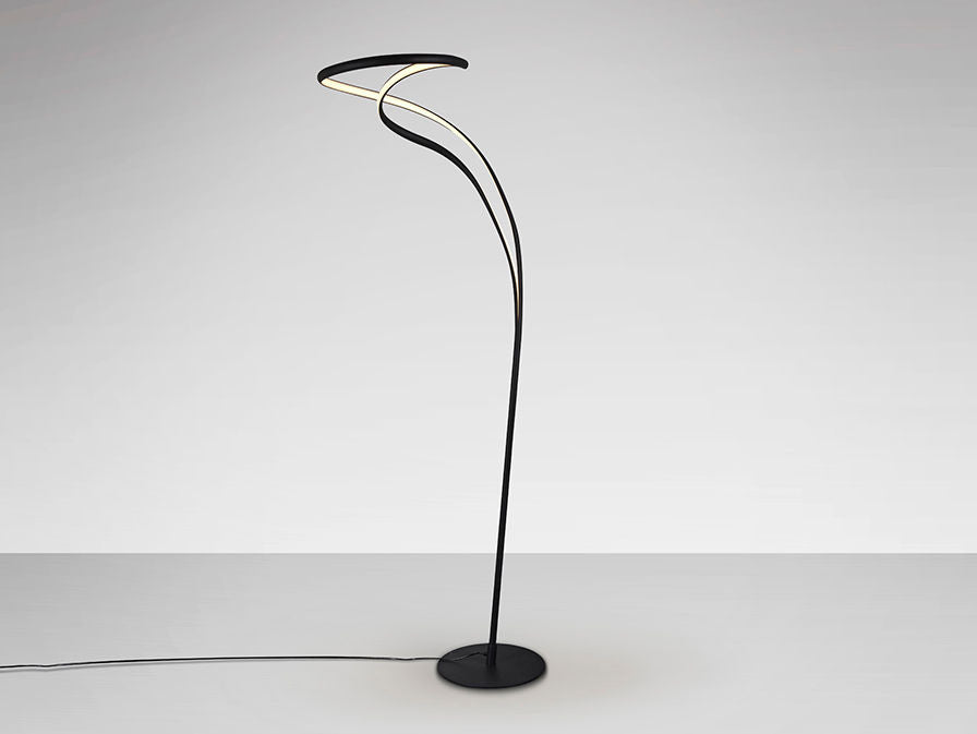 DANZA - BLACK FLOOR LAMP