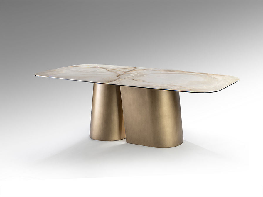 NUMA - DINING TABLE 240 - BRASS