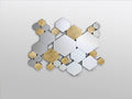 Schuller Nadia 521192 Mirror Gold Leaf Hexagon