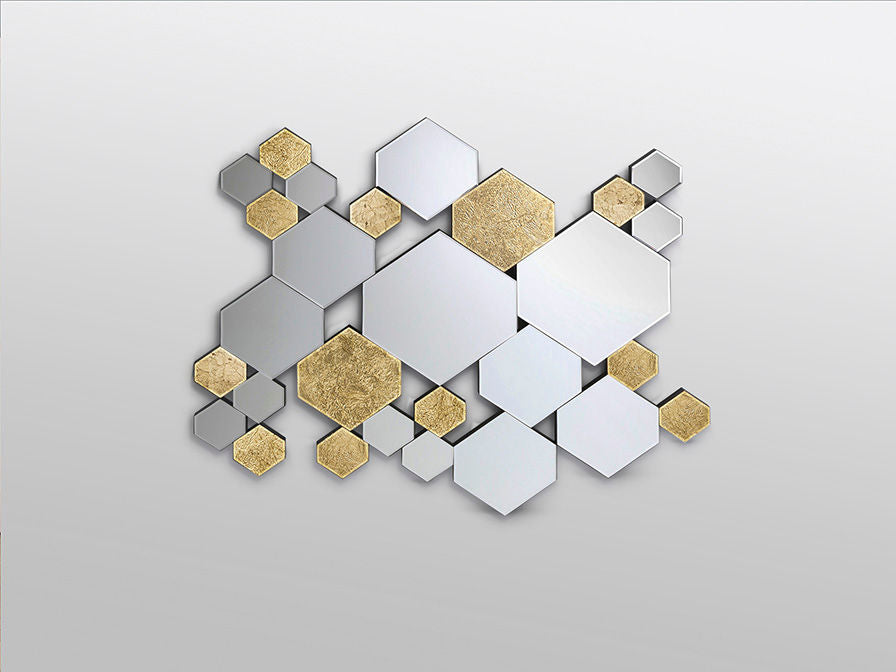 Schuller Nadia 521192 Mirror Gold Leaf Hexagon