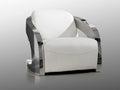 ·AMANDA· ARMCHAIR, STEEL AND WHITE