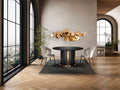 Zolo D135 Dining Table Dark Oak