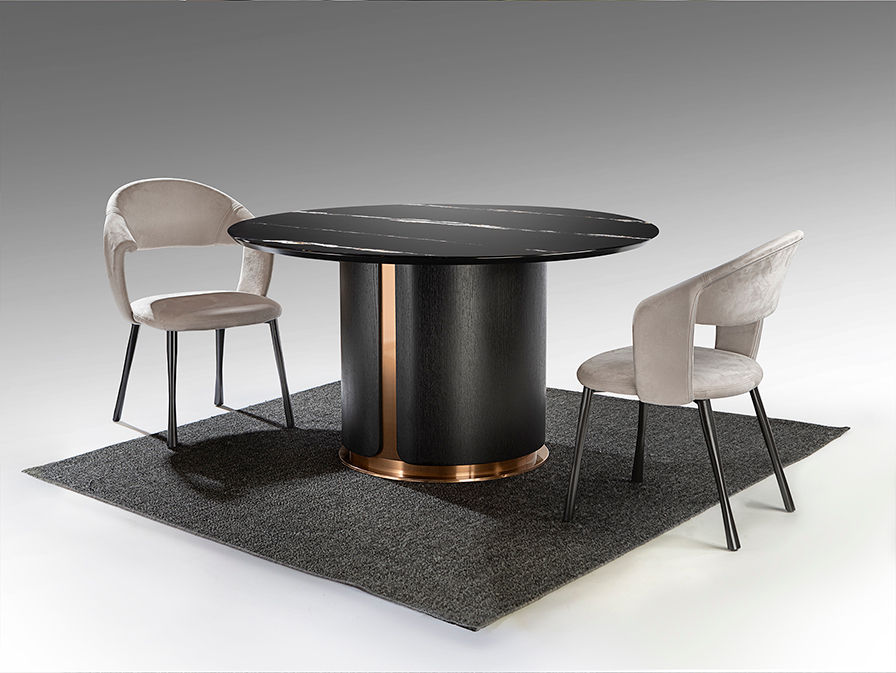 Zolo D135 Dining Table Dark Oak