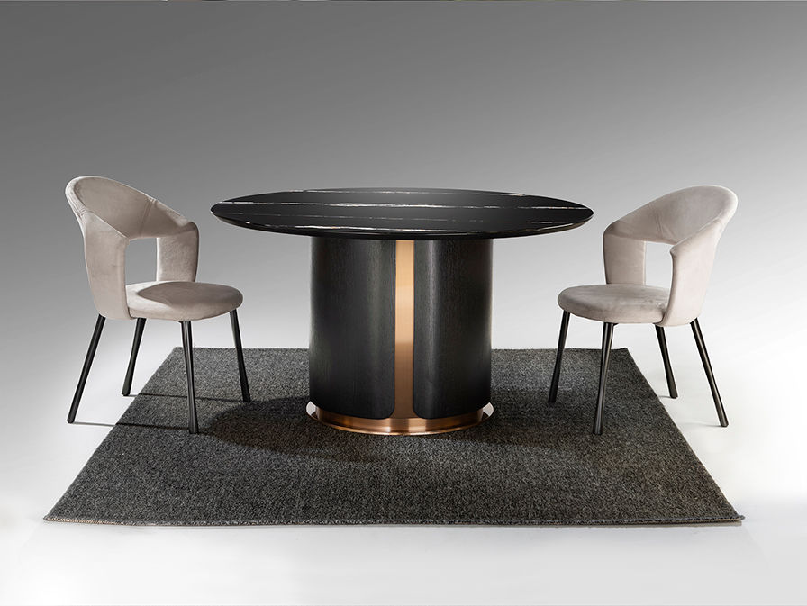 Zolo D135 Dining Table Dark Oak