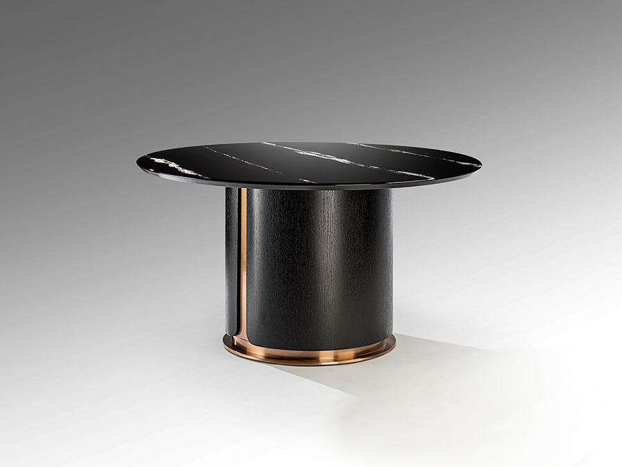 Zolo D135 Dining Table Dark Oak