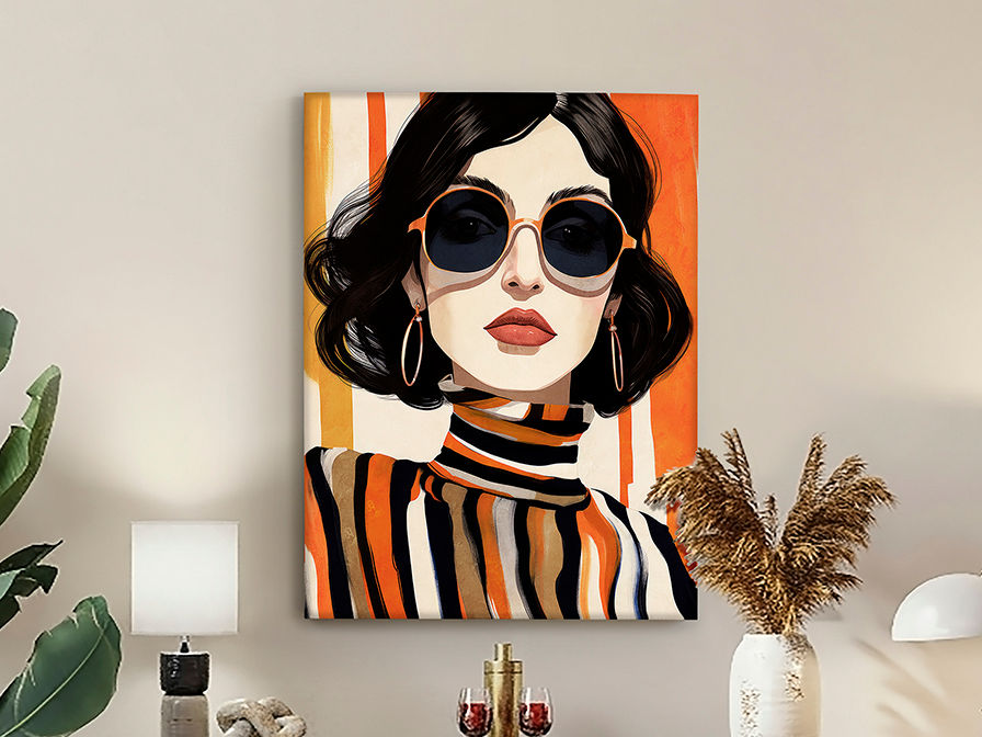 Orange 589475 ORANGE - ACRYLIC 90x120
