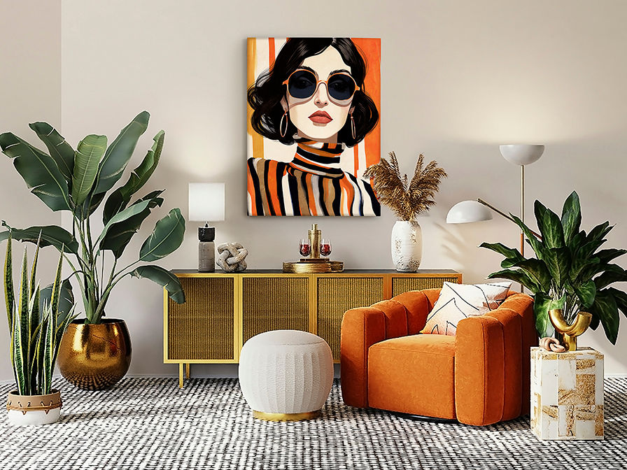 Orange 589475 ORANGE - ACRYLIC 90x120