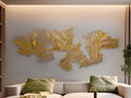 DRAKO - WALL SCULPTURE - GOLDEN STEEL