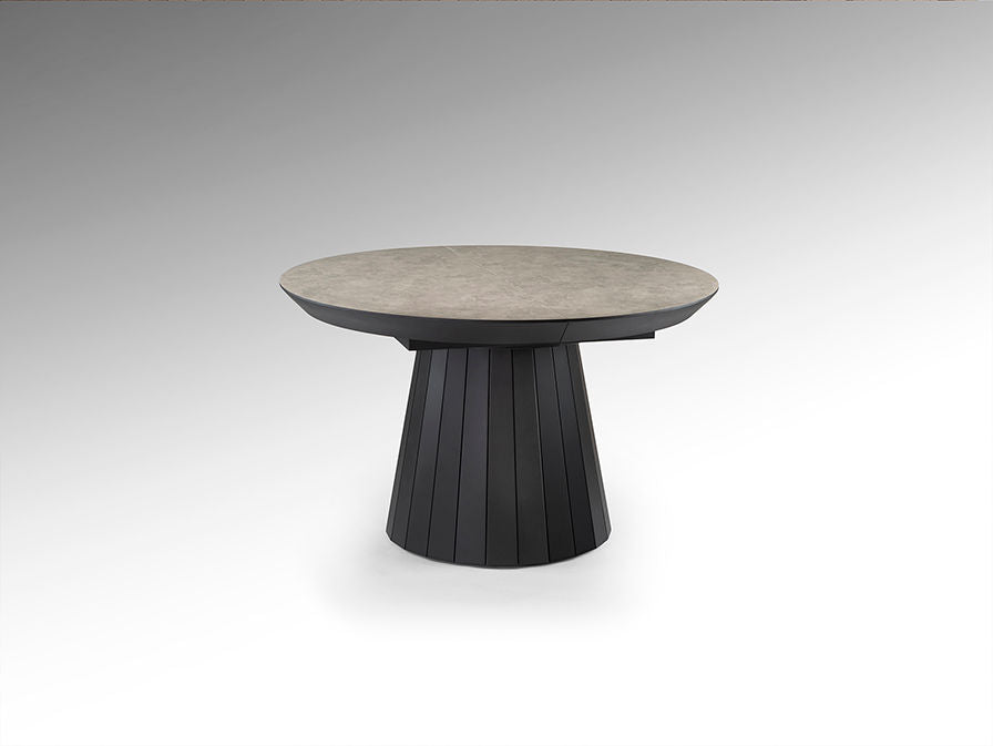 KORIA - DINING TABLE - STONE/BLACK