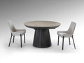 KORIA - DINING TABLE - STONE/BLACK