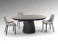 KORIA - DINING TABLE - STONE/BLACK