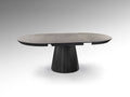 KORIA - DINING TABLE - STONE/BLACK