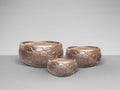 CANELA- SET 3 PLANTERS- BRONZE