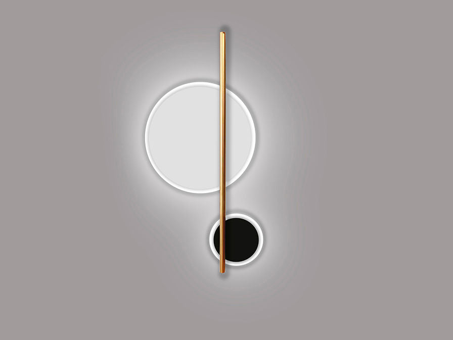 Duo 602610 DUO - BLACK/WHITE WALL LAMP 2L